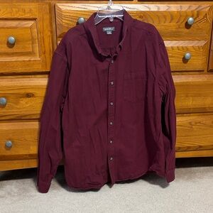 Eddie Bauer Maroon Men's Shirt